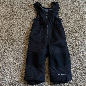 Columbia Kids Black Insulated Overall snow pants